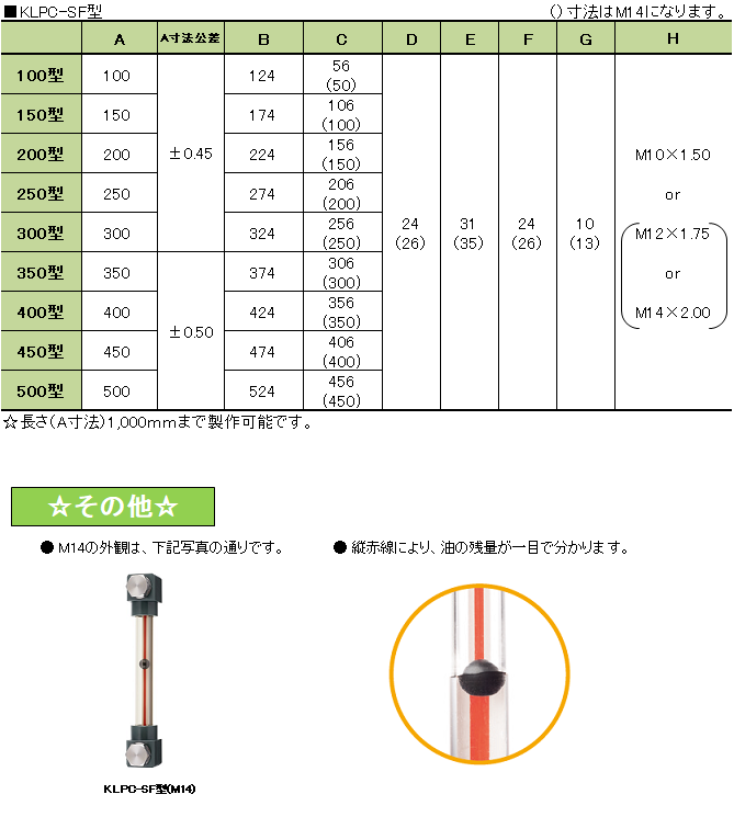 寸法表